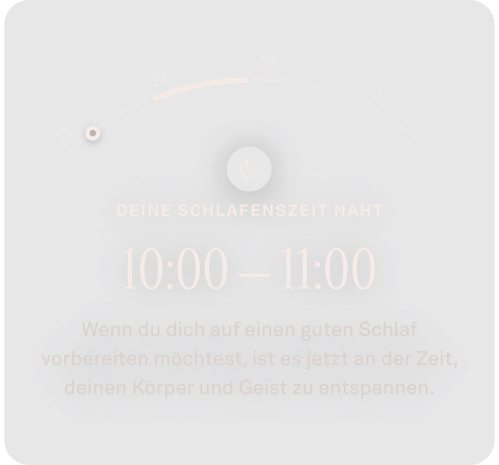 Ansicht der Daten für ”Bald ist Schlafenszeit“ in der Oura-App